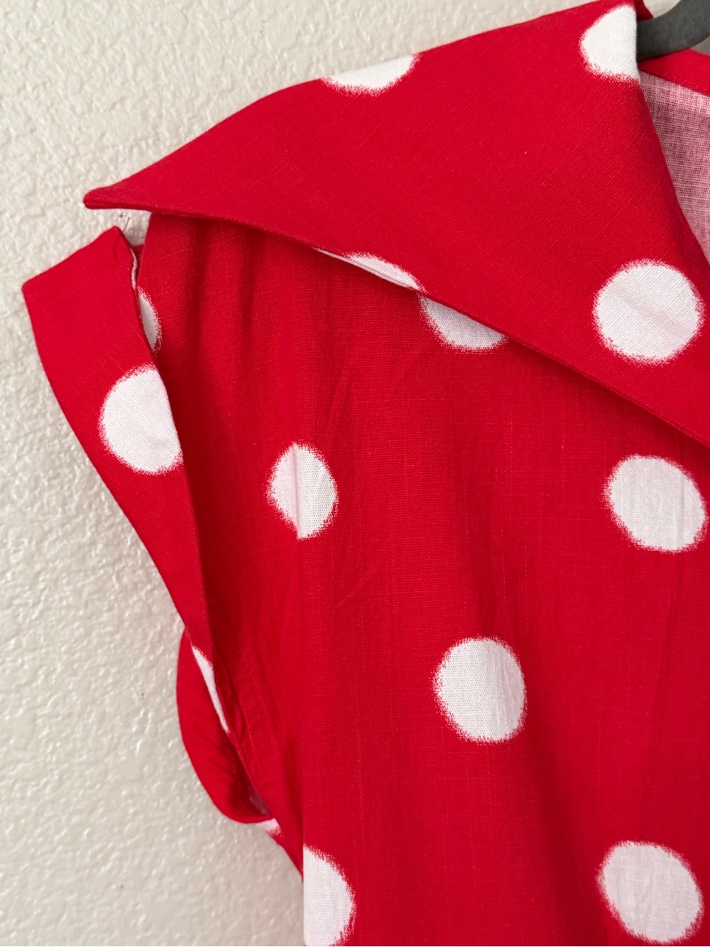 Collectif Red and White Polka Dot Vintage-Style Dress - Picture 9 of 11